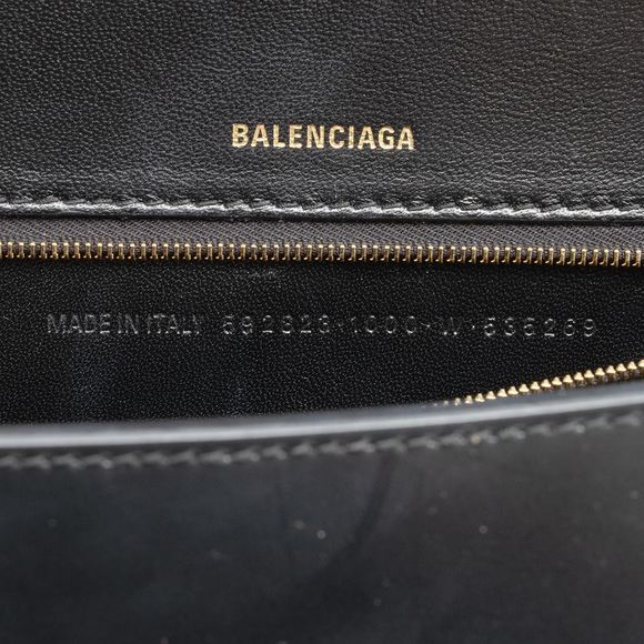 Balenciaga Shiny Calfskin Hourglass Medium Satchel - Picture 8 of 15